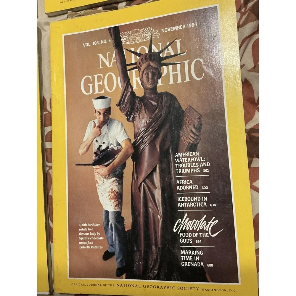 Vintage‎ National Geographic Magazine Lot Jul Aug Sep Nov 1984 Man And Manatee